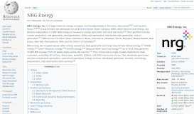
							         NRG Energy - Wikipedia								  
							    