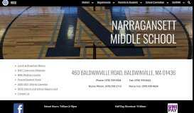 
							         NRSD - NMS - Narragansett Regional School District								  
							    
