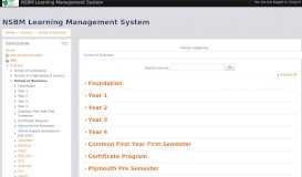 
							         NSBM Learning Management System: School of Business								  
							    