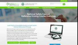 
							         NSC Defensive Driving Course Overview - SafetyServe								  
							    