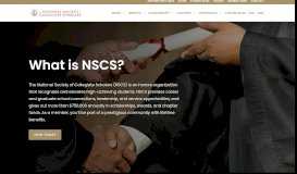 
							         NSCS | The National Society of Collegiate Scholars								  
							    