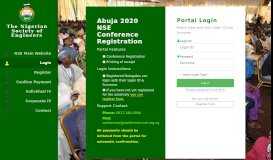 
							         NSE Conference Portal | Login								  
							    
