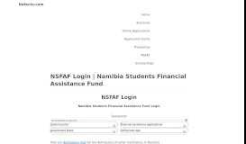 
							         NSFAF Login - Nafacts.com								  
							    