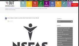 
							         nsfas funded students can now update their contact details online - DUT								  
							    