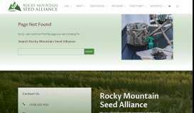 
							         nss flyer - Rocky Mountain Seed Alliance								  
							    