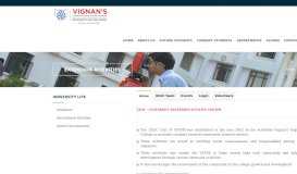 
							         NSS - VIGNAN's FOUNDATION for SCIENCE, TECHNOLOGY and ...								  
							    