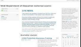 
							         NSW Department of Education (external users)								  
							    