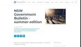 
							         NSW Government Bulletin - summer edition - Holding Redlich ...								  
							    