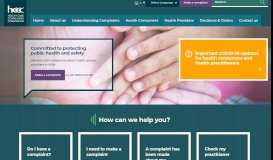 
							         NSW Health Care Complaints Commission: Home								  
							    