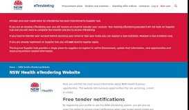 
							         NSW Health - Contracts Register - eTendering								  
							    