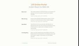 
							         NSW LRS Status - LPI Online Portal								  
							    
