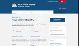 
							         NSW Online Registry								  
							    