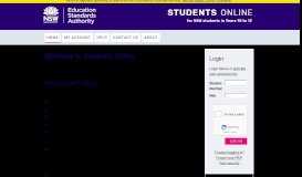 
							         NSW Students Online - Year 12 :: Students Online								  
							    