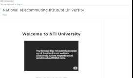 
							         NTI University								  
							    