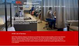 
							         NTIDC Services - North Texas Infectious Diseases								  
							    