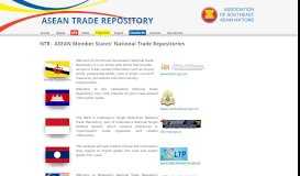 
							         NTR - ASEAN Member States' National Trade Repositories - ASEAN ...								  
							    