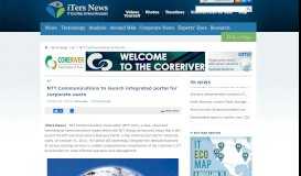 
							         NTT Communications to launch integrated portal | IT Eco Map & News ...								  
							    