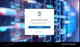 
							         NTT Customer Portal Single Sign On (SSO)								  
							    