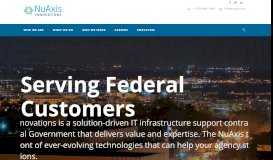 
							         NuAxis – IT Solutions for the Federal Government								  
							    