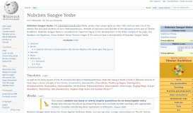 
							         Nubchen Sangye Yeshe - Wikipedia								  
							    