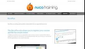 
							         NucoPlus Instructors Portal | Nuco Training								  
							    