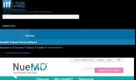 
							         NueMD Patient Portal Software - Web Directory								  
							    