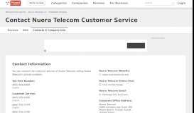 
							         Nuera Telecom Customer Service Phone Number (800) 930 ...								  
							    