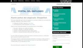 
							         Nuevo portal del empleado -PeopleNet. - SIMAXAM								  
							    