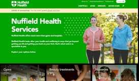 
							         Nuffield Health Services | Nuffield Health								  
							    