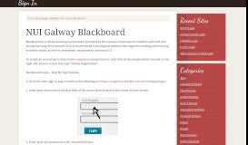 
							         NUI Galway Blackboard Login – nuigalway.blackboard.com ...								  
							    
