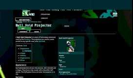 
							         Null Void Projector | 5 Years later Wiki | FANDOM powered by Wikia								  
							    