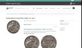 
							         numismatic nuggets - Newman Numismatic Portal at Washington ...								  
							    