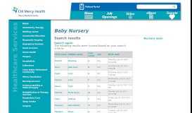 
							         Nursery Search Results | Birthing Ctr								  
							    