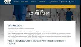 
							         Nursing Accepted Students | Concordia University, St. Paul Online								  
							    