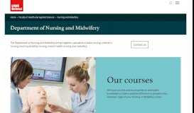 
							         Nursing and Midwifery - UWE Bristol: Nursing and Midwifery								  
							    