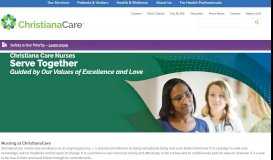 
							         Nursing at Christiana Care – Christiana Care Health System								  
							    