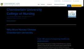 
							         Nursing Degree Programs | Chamberlain College of Nursing								  
							    
