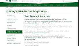 
							         Nursing LPN-BSN Challenge Tests | Marywood University								  
							    
