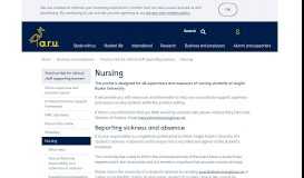 
							         Nursing mentor portal - ARU - Anglia Ruskin University								  
							    
