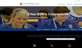 
							         Nursing School in Columbus, Ohio | Chamberlain								  
							    