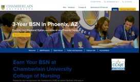 
							         Nursing School in Phoenix, Arizona | Chamberlain								  
							    