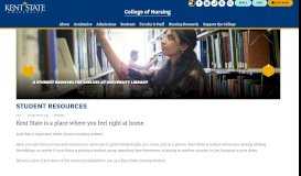 
							         Nursing Student Resources | College of Nursing | Kent State University								  
							    