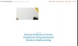 
							         Nurture Students to Course Completion Using ... - The Learning Hub								  
							    