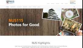 
							         NUS - National University of Singapore								  
							    