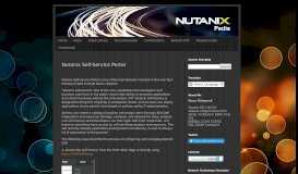 
							         Nutanix Self-Service Portal - Nutanix Pedia								  
							    
