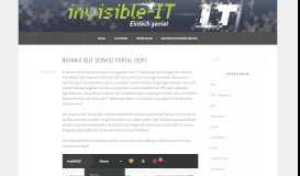 
							         Nutanix Self Service Portal (SSP) – Invisible IT								  
							    