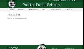 
							         Nutrition and Food Services - Proctor Public Schools								  
							    