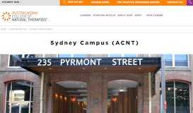 
							         Nutrition, Naturopathy & Massage Courses Sydney | ACNT								  
							    