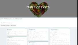 
							         Nutrition Portal - My DCHS								  
							    