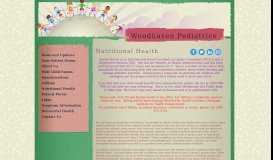 
							         Nutritional Health - Woodhaven Pediatrics								  
							    